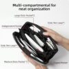 718fyJQ4YL._AC_SL1500_.jpg RIGHT AWAY Electronic Organizer, Travel Tech Pouch with Water Resistant Storage -Cord Organizer Bag to Carry Phone, Charger, Hard Drive, Power Bank & Accessorie Travel Essentials(BLACK)