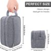 Travel Toiletry Bag for Men Hanging Dopp Kit Waterproof Shaving Bag Dry and Wet Dry Wet Separate Men Accessories Travel Pouch (B-Grey)