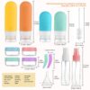 718ohyobh5L._SL1500_.jpg 16 Pack Travel Bottles Set - TSA Approved Leak Proof Silicone Squeezable Containers for Toiletries, Conditioner, Shampoo, Lotion & Body Wash Accessories (16 pcs/White Pack)