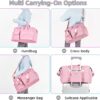 718t8NDjQgL._AC_SL1500_.jpg FIORETTO Women's Gym Duffle Bag with Shoes Compartment, 37L Capacity, Ideal for Travel, Gym, Sports, Duffel, Weekender