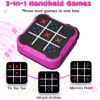 Electronic Tic Tac Toe Bolt Game, Handheld Digital Board Game Console, Electric Puzzle Game for Educational and Memory Growth, Portable Travel Games for Car Ride, Gift Ideal for Kids and Adults
