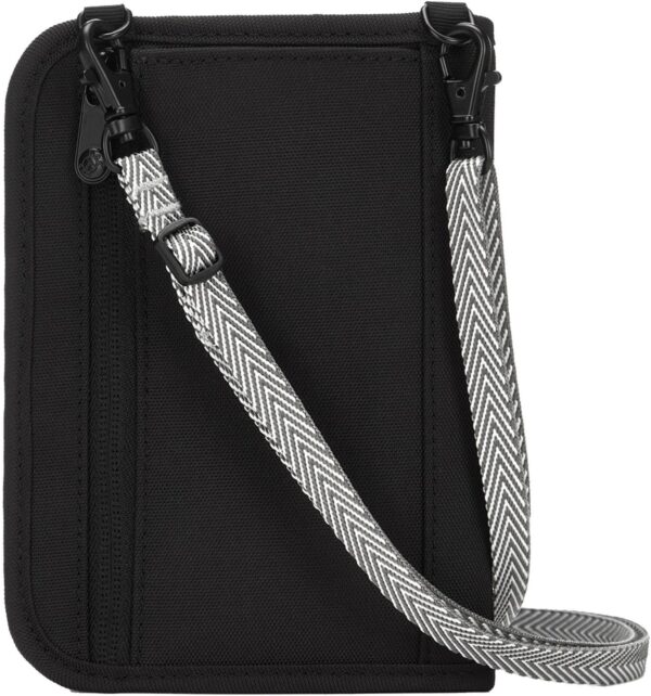 719-CeDazRL._AC_SL1500_.jpg Pacsafe Rfidsafe V150 Anti-theft Blocking Compact Passport Wallet, Black