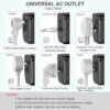 7196mNWgqeL._AC_SL1500_.jpg Universal Travel Adapter, PD 35W 7 in 1 International Power Plug Adapter with 7.0A 4 USB-C and 2 USB-A Fast Wall Charger, Worldwide AC Outlet for US Europe UK AUS (Black+Silver)