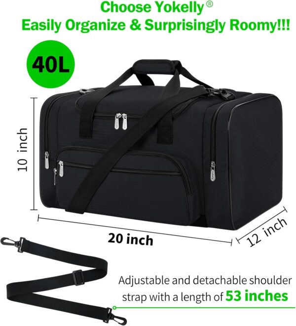 719hOoNfxL._AC_SL1500_.jpg Sports Duffel Bag 20 inch for Travel Gym - Black