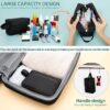 71AqCjqE4cS._AC_SL1200_.jpg FUNSEED Travel Toiletry Bag for Women and Men, Water-resistant Shaving Bag for Toiletries Accessories, Foldable Storage Bags with Divider and Handle for Cosmetics Toiletries Brushes Tools