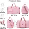71BAOzivCEL._AC_SL1500_.jpg FIORETTO Women's Gym Duffle Bag with Shoes Compartment, 37L Capacity, Ideal for Travel, Gym, Sports, Duffel, Weekender
