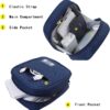 E-Tree Storage Pouch for Small Electronics and Accessories,Tech Bag,Electronic Organizer Case Compatible with MacBook Laptop Charger,Mouse,Cables,Hub,Power Bank,Earphone,Toiletries Cosmetics (Orange)