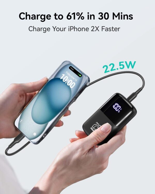71BemuLH7WL._AC_SL1500_.jpg INIU Portable Charger, Smallest 22.5W 10000mAh Power Bank, USB C in/Output Fast Charging 3-Output Mini Battery Pack Charger with Phone Holder for iPhone 16 15 14 13 12 Samsung S23 Google iPad Tablet