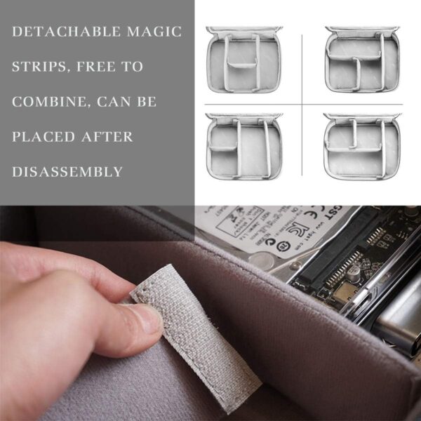 71Bt8dOx6TL._AC_SL1200_.jpg Electronics Organizer, OrgaWise Electronic Accessories Bag Travel Cable Organizer Three-Layer for iPad Mini, Kindle, Hard Drives, Cables, Chargers