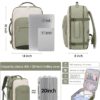 71Buo2BNZNL._AC_SL1500_.jpg LOVEVOOK 40L Travel Backpack for Women & Men, Large Carry on Backpack for Airplanes with 3 Packing Cubes, TSA Personal Item Travel Bag fits 17" Laptop, Waterproof Weekender Essentials Airline Approved