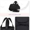 71CClhieInL._AC_SL1500_.jpg BAGSMART Travel Toiletry Bag, Lightweight Large Wide-open Travel Bag for Women, Puffy Cosmetic Makeup Bag Organizer with Handle for Accessories,Essentials, Toiletries, Black