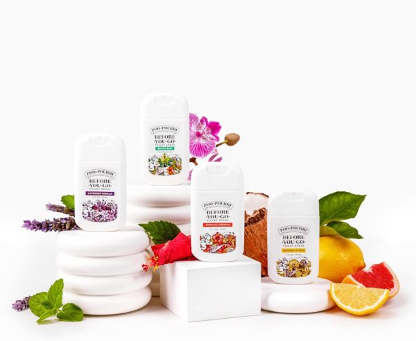 Poo-Pourri Before-You-Go Toilet Spray, Variety Pack 3 count- 1 Fl Oz each Pocket Travel Size - Original Citrus, Lavender Vanilla, and Tropical Hibiscus