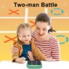 Tic Tac Toe Bolt Game, 4-in-1 Handheld Puzzle Game Console,Electronic Tic Tac Toe Game for Educational and Memory Growth, Portable Travel Games for Car Ride, Board Games for Kids and Adults(Cyan)