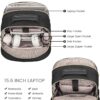 71DrtVBKH8L._AC_SL1500_.jpg LOVEVOOK Laptop Backpack Purse for Women, Work Travel Computer Bags, College School Backpack for Student Girl, Quilted Casual Daypack with USB Port, Fit 15.6 Inch Laptop, Black