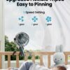 71DxpIRI2DL._AC_SL1500_.jpg Gaiatop Mini Portable Stroller Fan, Battery Operated Small Clip on, Detachable 3 Speed Rechargeable, 360° Rotate Flexible Tripod Better Cooling for Car Seat Crib Treadmill Travel Black