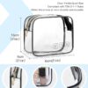 BAGSMART Toiletry Bag Hanging Travel Makeup Organizer with TSA Approved Transparent Cosmetic Bag Makeup Bag for Full Sized Toiletries, Medium-Black