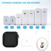 71EK7dziNKL._AC_SL1500_.jpg Portable Hard-shelled Travel Case for Apple MacBook Charger, Small PU Leather Electronics Organizer Waterproof Storage Bag for Laptop Accessories, Magic Mouse, Power Bank, Charging Cords(Black)