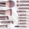 71EUU-G2GZL._SL1500_.jpg BS-MALL Makeup Brushes Foundation Powder Concealers Eye Shadows Makeup Set with LED light Mirror 14 Pcs Mini Makeup Brushes (APINK)