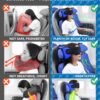 71Eh4EjIPaL._AC_SL1500_.jpg Travel Pillows for Airplanes, Airplane Pillow for Long Flight, Airplane Head Strap with Eye Mask for Sleep, Travel Neck Pillow for Car Road Trip, 360° Support Headrest, Stop Bobblehead, Black