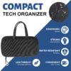 Electronic Organizer, Travel Cable Organizer Case - Compact Pouch for Cords and Accessories Storage - Ideal for Electronics, Travel, and Daily Use