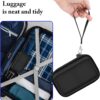 Travel Case for UCOMX/Anker MagGo 3-in-1 Charging Station, Magnetic Foldable Station Storage Holder Bag, Cable Charger Organizer Case for Apple Watch Fast Charger Cable and Adapter, Box Only(Black)
