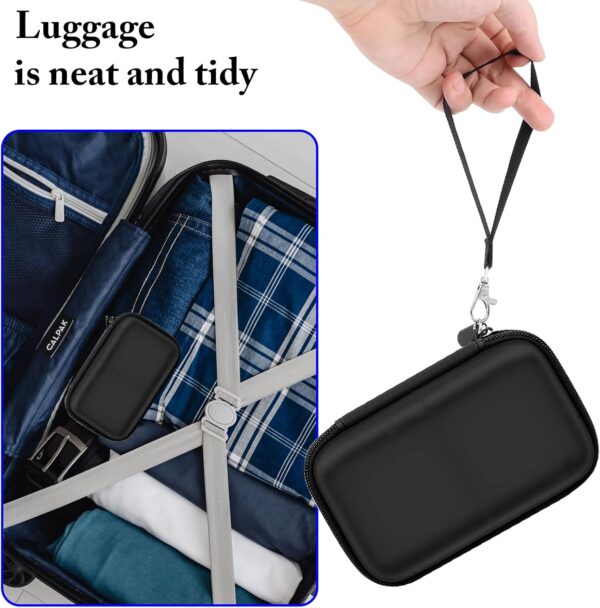 Travel Case for UCOMX/Anker MagGo 3-in-1 Charging Station, Magnetic Foldable Station Storage Holder Bag, Cable Charger Organizer Case for Apple Watch Fast Charger Cable and Adapter, Box Only(Black)