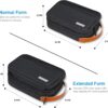 71G5SHAlqwL._AC_SL1500_.jpg Lacdo Electronics Organizer Travel Case, Travel Bag Cable Organizer for Essentials, Water Resistant Tech Accessories Carry Storage for Cord, Phone, Cables, Airpods, USB Flash Drive, Daily Items, Black