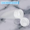 71GYYyauqCL._SL1500_.jpg TSA Approved Travel Bottles Set for Toiletries Travel Size Containers Kit 4 Pack Portable Leak Proof Refillable Squeeze Cosmetic Airplane Essential Shampoo Hair Conditioner Body Lotion Bath Shower Gel