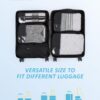 BAGSMART 6 Set Compression Packing Cubes - Lightweight Travel Essentials, Durable Luggage Organizer