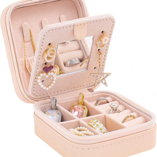 71H0hEwZY-L._AC_SL1500_.jpg KElofoN Travel Jewelry Case and Organizer with Mirror – Gift for Women and Girls
