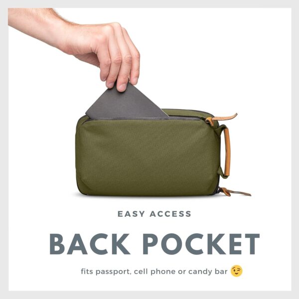 71HKC1EwQNS._AC_SL1500_.jpg Tech Bag Organizer - Small Electronics Organizer Pouch for Travel - Premium Travel Case with Leather Accents - Mesh Pocket for Cables, Cords and Chargers (Green)