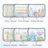 BAGSMART Clear Toiletry Bag, 2 Packs TSA Approved Water resistant Quart Size Travel Organizer, Airport Airline Travel Essential Carry On Makeup Cosmetic Bags for Women, Black