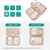 BAGSMART Electronics Organizer Travel Case, Cord Storage for Chargers Cables Phones, Compact Tech Accessories Pouch, Pink