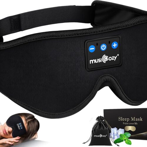 71I03zlFz8L._AC_SL1500_.jpg MUSICOZY Sleep Headphones, Bluetooth 5.4 Sleep Mask Headband Headphones Sleeping Eye Mask, Wireless Music Earbuds Earphones with HD Headphones Ultra-Thin Stereo Speakers for Side Sleepers Men Women