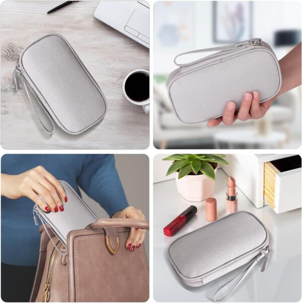 71I3UiODuTL._AC_SL1500_.jpg Universal Cable Organizer - Electronics Accessories Bag for Charger, Phone, Memory Card, Travel Gadget Bag (Grey)