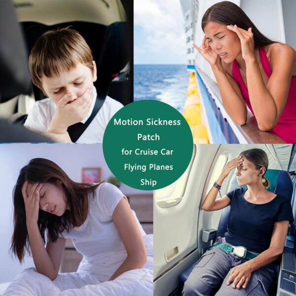 71I4BRZKMDL._AC_SL1500_.jpg Motion Sickness Patches for Car and Boat Rides, Ships, Cruise and Airplane & Other Forms of Transport - Travel Essentials, for Adults and Kids (24 Count)