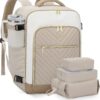 71IfBkVtxIL._AC_SL1500_.jpg LOVEVOOK Large Travel Backpack for Women, TSA Carry on Backpack for Airplanes, 40L Personal Item Travel Bag for Women fits 17" Laptop,Waterproof Carry on Bag Airplane Approved with 3 Packing Cubes