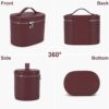 71IhY2dltrL._AC_SL1500_.jpg YFGBCX Makeup Bag Vanity Case with Removable Divider Travel Toiletry Bag Portable Cosmetic Bag Makeup Organizer Case