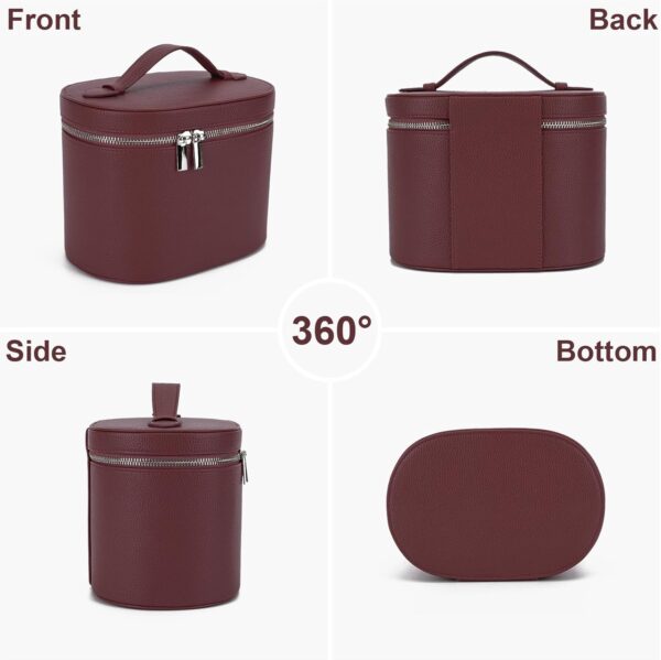71IhY2dltrL._AC_SL1500_.jpg YFGBCX Makeup Bag Vanity Case with Removable Divider Travel Toiletry Bag Portable Cosmetic Bag Makeup Organizer Case