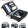 Veken 8 Set Packing Cubes for Travel Essentials, Suitcase Organizer Bags Set for Luggage, Road Trip Travel Accessories in 4 Sizes (Extra Large, Large, Medium, Small), Black