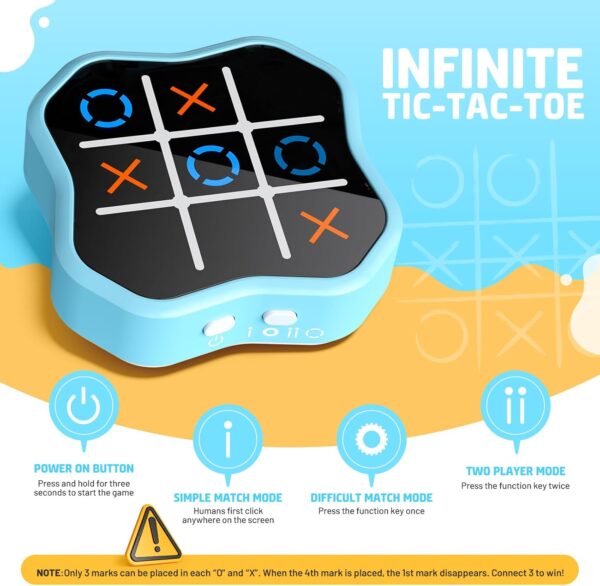 71JC03n-jBL._AC_SL1500_.jpg Tic Tac Toe Game, 3-in-1 Electronic Handheld Games Console for Kids Memory Growth, Portable Puzzle Travel Games,Board Game for Kids and Adults, Christmas and Birthday Gifts for All Ages 3+