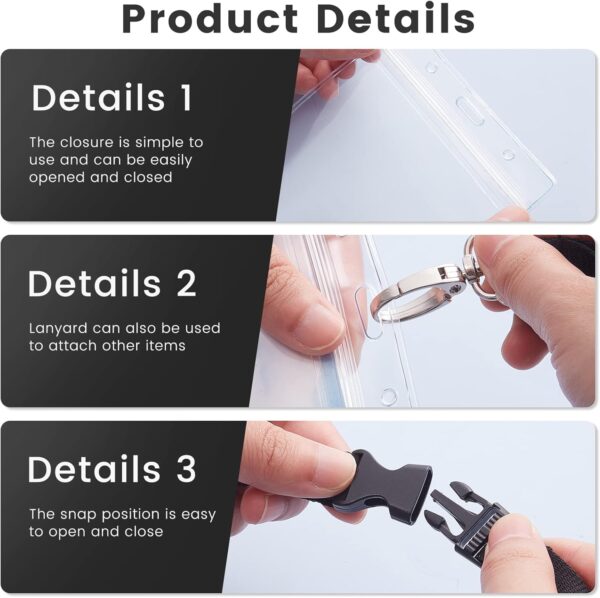 71JG7QtKAL._AC_SL1500_.jpg 4 Pack Waterproof Passport Holder for Travel with Lanyards Resealable Lanyard Passport Protector Ticket Holder for Women Men