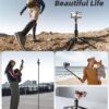 62" Phone Tripod & Selfie Stick, Tripod for iPhone with Remote, All-in-1 Cell Phone Stand, Portable, Lightweight Extendable for Selfies Video Recording Vlog, Compatible with iPhone Android