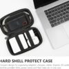 71JV4dq2Q1L._AC_SL1500_.jpg Ginsco Hard Shell Protection Case Electronic Accessories Organizer Pouch for MacBook Air/pro Adapter Chargers Cables Power Bank, for Sandisk Portable SSD Flash Disk SD Card (Black)