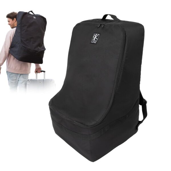 71JWHePPntL._SL1500_.jpg J.L. Childress Ultimate Backpack Car Seat Travel Bag – Fully Padded - Heavy Duty Car Seat Backpack- Airplane Travel Bag for Baby Car Seats - Fits All Car Seats, Infant Carriers & Booster Seats - Black