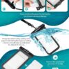 Hiearcool Waterproof Phone Pouch, Waterproof Phone Case for iPhone 16 15 14 13 Pro Max, IPX8 Cellphone Dry Bag Beach Cruise Ship Essentials 2Pack-8.3"