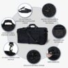 71KcwPk3wL._AC_SL1500_.jpg Fmeida 65L Duffle Bag with Shoes Compartment, Foldable Travel Duffel Bags for Men Women, Large Packable Travel Bag Water Repellent & Tear Resistant (Black)