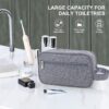 Travel Toiletry Bag for Men Hanging Dopp Kit Waterproof Shaving Bag Dry and Wet Dry Wet Separate Men Accessories Travel Pouch (B-Grey)