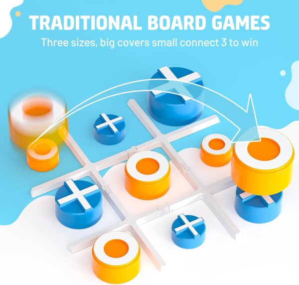 71M1XISrecL._AC_SL1500_.jpg Tic Tac Toe Game, 3-in-1 Electronic Handheld Games Console for Kids Memory Growth, Portable Puzzle Travel Games,Board Game for Kids and Adults, Christmas and Birthday Gifts for All Ages 3+