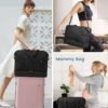 71MRPELIatL._AC_SL1500_.jpg LOVEVOOK Travel Duffle Bag, Lightweight Weekender Bags for Women with Shoe Compartment, Puffer Gym Bag Personal Item Travel Bag, Quilted Overnight Bags and Hospital Bag for Labor and Delivery, Black